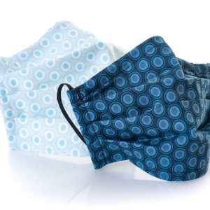 Reusable cotton face masks – ADULTS (with filter pocket, nose wire and elastic)